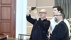 Ministr kultury Oto Klempí� (Motoristé) na jubilejním �edesátém ro�níku...
