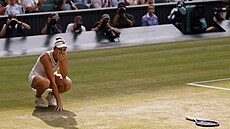 Reakce Lindy Noskové po postupu do wimbledonského finále.