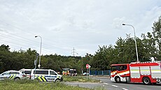 Srá�ka motorky a autobusu v pra�ském Motole. (4. �ervence 2026)