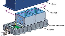 Vizualizace za�ízení IOSLAB vyvíjené spole�nosti S.A.B. Aerospace s.r.o. ur�ený...