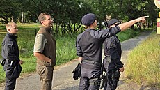 Policisté hlídkují v národním parku �eské �výcarsko.