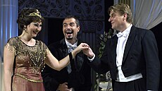 Martin Matou�ek jako hrab� Boni p�i generální zkou�ce operety �ardá�ová...
