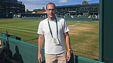 Petr �ech nav�tívil tenisový Wimbledon.