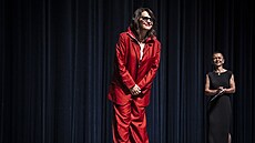 Francouzská here�ka Juliette Binocheová na Mezinárodním filmovém festivalu...