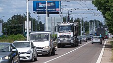 Provoz za vyúst�ním severovýchodního obchvatu v Trnové (8. �ervence 2026)