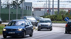 Provoz za vyúst�ním severovýchodního obchvatu v Trnové (8. �ervence 2026)