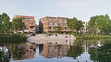Projekt Labská, který zahrnuje výstavbu nových bytových dom�, po�ítá také s...