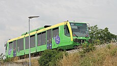 �elezni�ní násep se v �alhosticích z�ítil v �ervnu 2024 po vydatných de�tích....