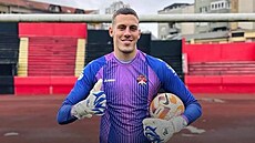 Luka Savi� v dresu Loznice, nyní posila Ústí nad Labem.
