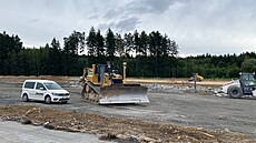 Zav�eno. Odpo�ívající kamionéry vyst�ídala na parkovi�ti u Rozvadova t�ká...