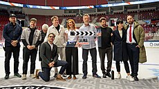 V Mattoni Aren� vznikají hokejové záb�ry do nového filmu Lajna - kone�n� film!.