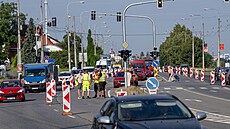 Ve Zlín� zahájilo �editelství silnic a dálnic 1. �ervence 2026 opravu hlavního...