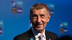 Premiér Andrej Babi� (ANO) na tiskové konferenci. (8. �ervence 2026)