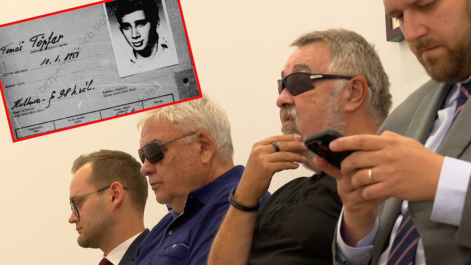 Soud řešil pronásledování herce Töpfera členy StB. Morální odsudek, zaznělo