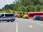 Na Znojemsku se st�etly dva autobusy. (18. �ervence 2026)