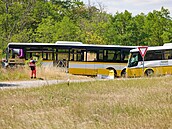 Na Znojemsku se st�etly dva autobusy. (18. �ervence 2026)