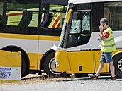 Na Znojemsku se st�etly dva autobusy. (18. �ervence 2026)