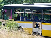 Na Znojemsku se st�etly dva autobusy, na míst� je 40 zran�ných. (18. �ervence...