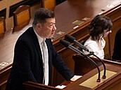 Jednání Poslanecké sn�movny. Na snímku Tomio Okamura (SPD). (14. �ervence 2026)