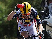 Ameri�an Quinn Simmons b�hem deváté etapy Tour de France