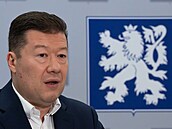 Tomio Okamura na vojenském leti�ti v Kbelích avizoval cíle své cesty do �íny....