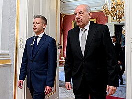 Ma�arský premiér Péter Magyar a prezident Tamás Sulyok (12. �ervence 2026)