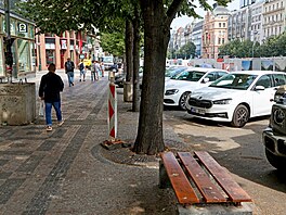 Stavba tramvajové trati na Václavském nám�stí a prom�na jeho okolí (stav...
