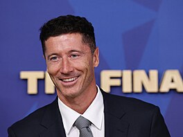 Polský úto�ník Robert Lewandowski p�ed finále MS ve fotbale.