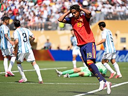 �pan�l Lamine Yamal lituje nevyu�ité �ance ve finále MS proti Argentin�.