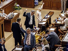 Jednání Poslanecké sn�movny. Stavební zákon. Na snímku Marek Benda (ODS), Boris...