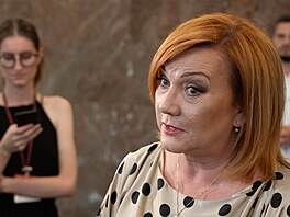 Jednání Poslanecké sn�movny. Elektronická evidence tr�eb. Na snímku Alena...