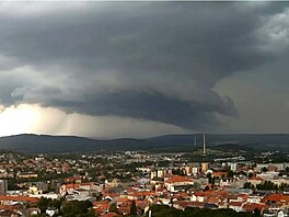 Supercela na P�íbramsku (14. �ervence 2026)