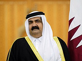 Bývalý katarský emír Hamad bin Chalífa Sání. (14. ledna 2008)
