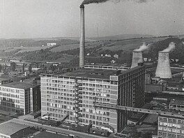 Pohled na budovu 34 po dokon�ení, ke kterému do�lo v roce 1955.