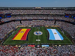 Stadion v New Jersey p�ed finále �pan�lska s Argentinou.
