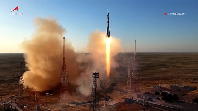 Z opraven�ho kosmodromu Bajkonur v Kazachst�nu �sp�n� odstartovala k Mezin�rodn� vesm�rn� stanici (ISS) s rusko-americkou pos�dkou rusk� vesm�rn� lo� Sojuz MS-29. (14. �ervence 2026)