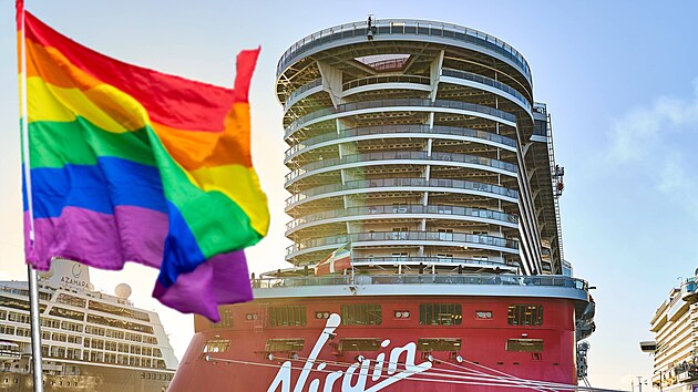 V�letn� lo� spole�nosti Virgin Voyages s v�zdobou v duchu hnut� Pride se ocitla v centru debaty o z�kazu vplut� do p��stav� v Egypt� a Turecku pot�, co bylo lod�m podporuj�c�m LGBTQ komunitu zak�z�no v t�chto zem�ch kotvit.