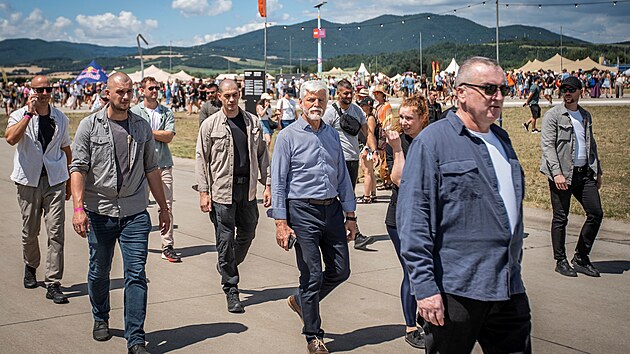�esk� prezident Petr Pavel nav�t�vil hudebn� festival Pohoda v Tren��n�. (11. �ervence 2026)
