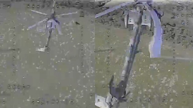 Ukrajinci dronem sestřelili ruský vrtulník Mi-28