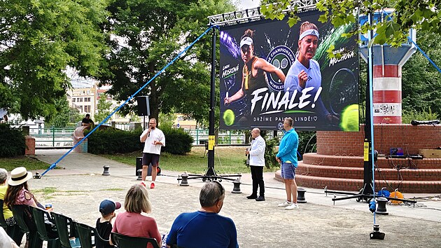 Přerovsky Park tenisle hayat buldu. Michal David de misafirdi