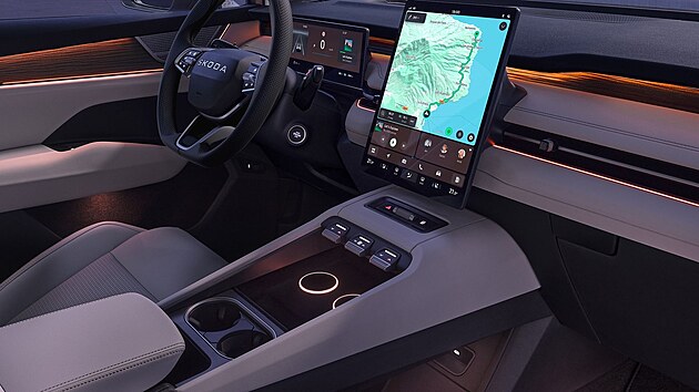 Bezdr�tov� nab�jen� mobil� Qi2 Magnetic Power Profile v elektromobilu �koda Peaq