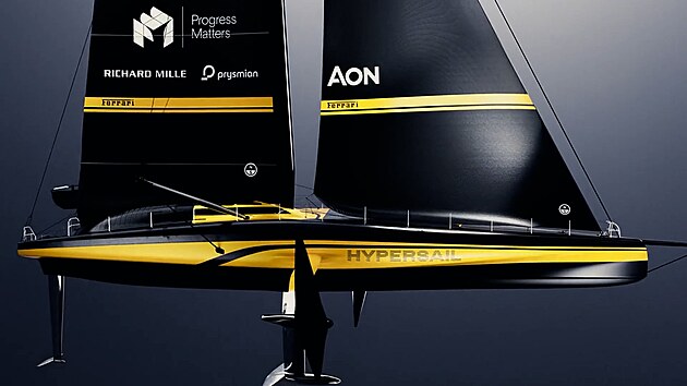 Ferrari mí�í na oceán. Jachta Hypersail má létat nad hladinou