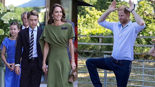 Princ Harry cvičil s kozami, George a Charlotte byli hvězdami na tenise | Magazín