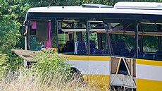 Na Znojemsku se st�etly dva autobusy, na míst� je 40 zran�ných. (18. �ervence...