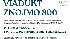 Vyhlídkové jízdy vlakem na ikonický viadukt ozna�ilo Znojmo za dárek k 800....
