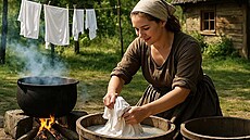 Zásadním krokem k hygien� bylo vyvá�ení bílého ln�ného a bavln�ného prádla ve...