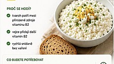 V�t�ina lidí p�ijímá vitamin B2 hlavn� z mlé�ných výrobk�. Tvarohová pomazánka...