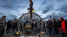 Odhalení pomníku Janu a Josefu Kohoutovým v Praze 2024