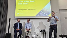 Jan Kr�má�, výkonný �editel Solární asociace prezentuje nejnov�j�í data na...