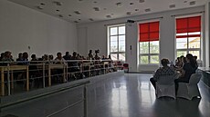 Ve�ejné projednání plánované stavby v�trného parku, které se uskute�nilo v...